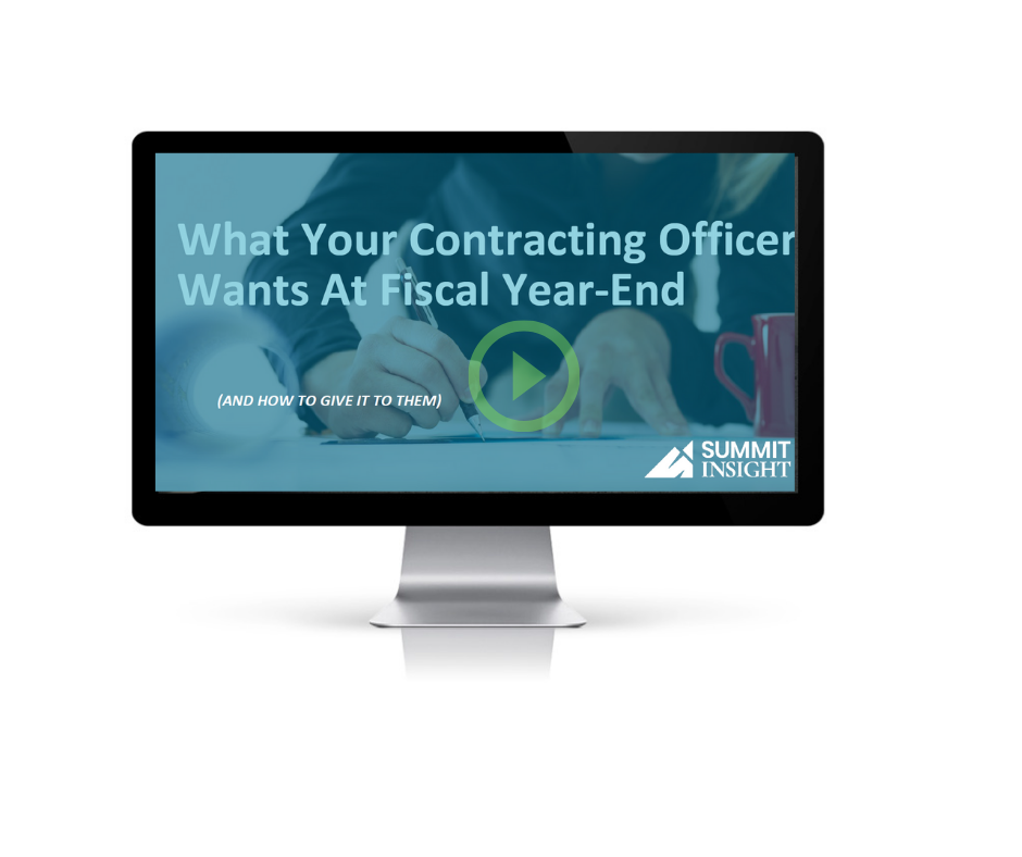 What your Contracting Officer Wants Monitor